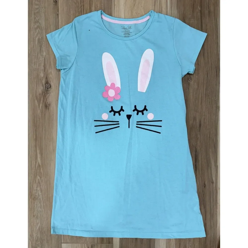 3 Girls Short Sleeve Nightgowns Bulk Lot by René Rofé sz xl 14-16
